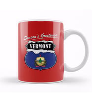 Seasons Greetings Vermont Christmas Kupa Bardak Porselen
