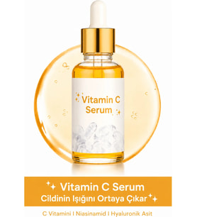 Vitamin C Serumu – Aydınlık, Canlı ve Genç Görünüm- 30 ML