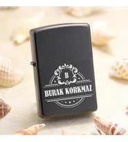 Orijinal Tasarım İsimli Metal Siyah Çakmak