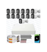 Provzen UNV Full HD 13 Kamera Renkli Gece Görüş Mikrofonlu Olay Anında bildirim