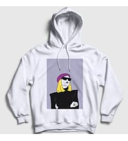 Presmono Unisex Beyaz Cool Roisin Murphy Kapüşonlu Sweatshirt 548221tt