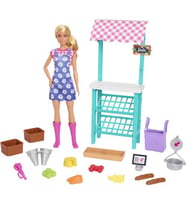 Barbie Bebek Çiftçi Pazarı Oyun Seti HCN22 Lisanlı Ürün 