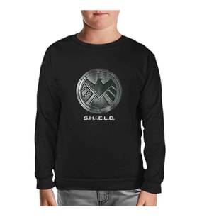 S.H.I.E.L.D Siyah Çocuk Sweatshirt