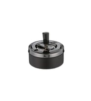 Şık Metal Hazneli Küllük, Siyah Antrasit, 11 cm, Modern Tasarım