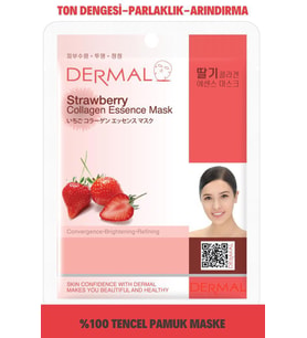 Dermal Aydınlatıcı ve Arındırıcı Çilek Özlü Kolajen Maske 23 gr