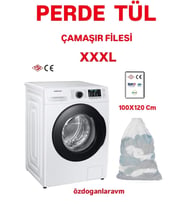 5XL Çamaşır Perde Tül Gelinlik Güneşlik Yıkama Filesi 100x120