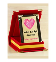 Yılın En İyi Annesi Plaketi - Anneler Günü Plaketi ( Mini Plaket )