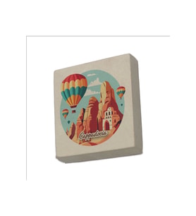 Kapadokya Baskılı Taş Magnet 5X5