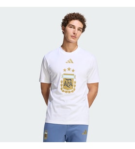 adidas JZ6299 AFA DNA GR TEE Erkek Arjantin Graphic Tişört (Beyaz)
