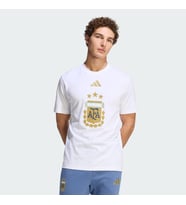 adidas JZ6299 AFA DNA GR TEE Erkek Arjantin Graphic Tişört (Beyaz)