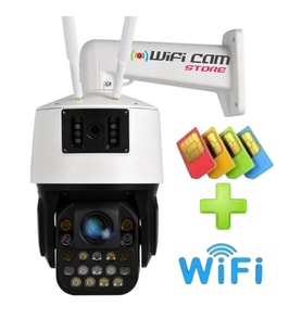 4G+WİFİ Modemli Kamera 3ü Bir Arada Üretim 42X Optik Zoom (Siyah Beyaz)