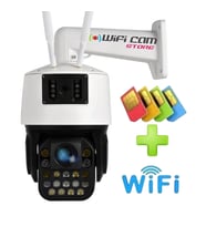 4G+WİFİ Modemli Kamera 3ü Bir Arada Üretim 42X Optik Zoom (Siyah Beyaz)