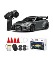 Hstar 1:43 Profesyonel Mini Drift RC Araba GTR 4WD 15 KM/H Hız Metal Alaşım Gövde EPS Stabilizasyonu