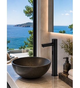 Smart Çanak Tek Su Fotoselli Siyah Lavabo Bataryası Acar 01.02.800S