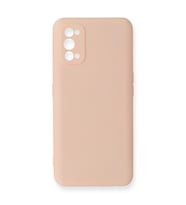 Realme 7 Pro Kılıf Nano İçi Kadife Silikon - Pudra