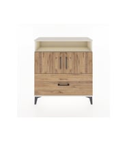 Arges Şifonyer 3 Raflı Tek Çekmeceli 2 Kapaklı 88x30x96 Aytaşı-Çam