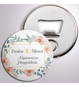Nişan Misafir Hediyelik Magnet Açacak