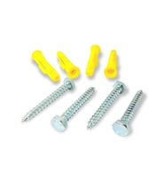 10mm Sarı Plastik Dübel + Vida 100Adet (13 Anahtar Başlı)