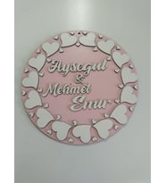 KIZ Çocuklarına En Güzel Hediye Kapı Süsü isim yazılı
