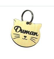 Kedi Künyesi, Kedi Isimlik, Tasmaya Takılan Isimlik, Pet Tag Yeni Isimlikler (Sarı)