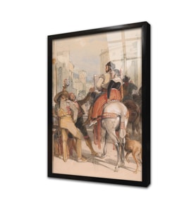 John Frederic Lewis Çerçeveli Cam Tablo