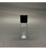 10 cc Pet Şişe - Siyah Sızdırmaz  Kapaklı - 10 ml Plastik Buklet Şişe x 10 Adet (Karışık)