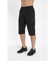 Crozwise Spor Lycra - Erkek Siyah Likralı Spor Kapri - 8036-10