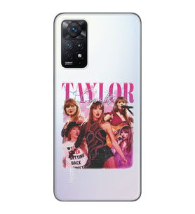 Redmi Note 12 Pro 4G Uyumlu Taylor Swift Desenli Şeffaf Telefon Kılıfı