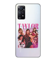 Redmi Note 12 Pro 4G Uyumlu Taylor Swift Desenli Şeffaf Telefon Kılıfı