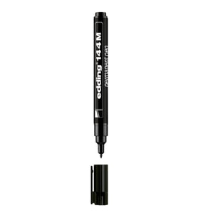 Edding Çok Amaçlı Asetat Kalemi 144 M - Permanent Kalem 1.0mm Siyah (10 Lu Paket)