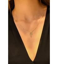 TAŞLI TASARIM KOLYE 14 AYAR ATS7747