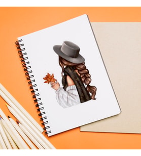 Kız Karakter Tasarımlı Defter