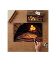 Taş Fırında Pizza- İtalyan Pizzası Tasarımı 240 parça Ahşap Puzzle Ahşap Kutuda MP01357