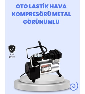 DC 12V Metal Ha Kompresörü Araç Lastik Şişirme 35L/Dk