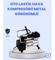 DC 12V Metal Ha Kompresörü Araç Lastik Şişirme 35L/Dk