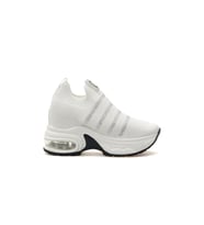 Kadın Taş Detaylı Gizli Dolgu Topuk Sneaker Günlük Ayakkabı 25y 25y300-4 Z Beyaz (Beyaz)