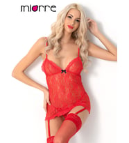 Dantelli Babydoll (Kırmızı)
