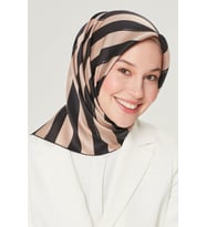 Armine Nostalji Serisi %100 Twill İpek Eşarp 8504D 03