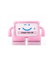 Fuchsia CASPER Via L40-G 10.4" ile Uyumlu kOkO Eğlenceli Karakterli Standlı Çocuk Tablet Kılıfı (Pembe)