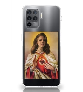 Oppo Reno 5 Lite Uyumlu Lana Del Rey Desenli Şeffaf Telefon Kılıfı