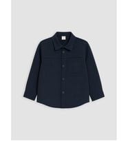 LCW Kids Lacivert Gabardin Erkek Çocuk Gömlek