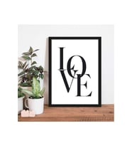Kanvas Tablo Love Temalı Çerçeve Görünümlü Koridor Salon Mutfak Tasarımlı Mdf Tablo 30 X 40 ARMDF10025018