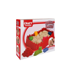 Crafy Kinetlik Oyun Kumu Macera Kalesi Seti 8 Kalıplı 1 kg