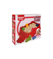 Crafy Kinetlik Oyun Kumu Macera Kalesi Seti 8 Kalıplı 1 kg
