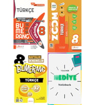 Günay Yayınları Güncel 8. Sınıf Türkçe Bumerang Zoom Ve 32 Haftalık Deneme Seti Yeni Nesil Muhteşem Birleşim (Çok Renkli)