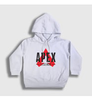 Presmono Unisex Çocuk Beyaz Logo Apex Legends Kapüşonlu Sweatshirt 231942tt (Beyaz)