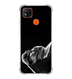 PrintiFy Xiaomi Redmi 10A Uyumlu Köpek 1 Baskılı Şeffaf Köşe Korumalı Antişok Kılıf