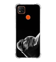 PrintiFy Xiaomi Redmi 10A Uyumlu Köpek 1 Baskılı Şeffaf Köşe Korumalı Antişok Kılıf
