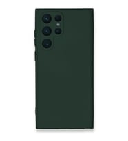 Galaxy S23 Kılıf Nano Içi Kadife Silikon - Koyu Yeşil