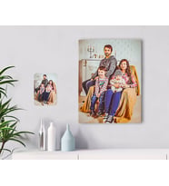 BK Gift Kişiye Özel Tam Boy Aile Karikatürlü Kanvas Tablo 30x50cm-2